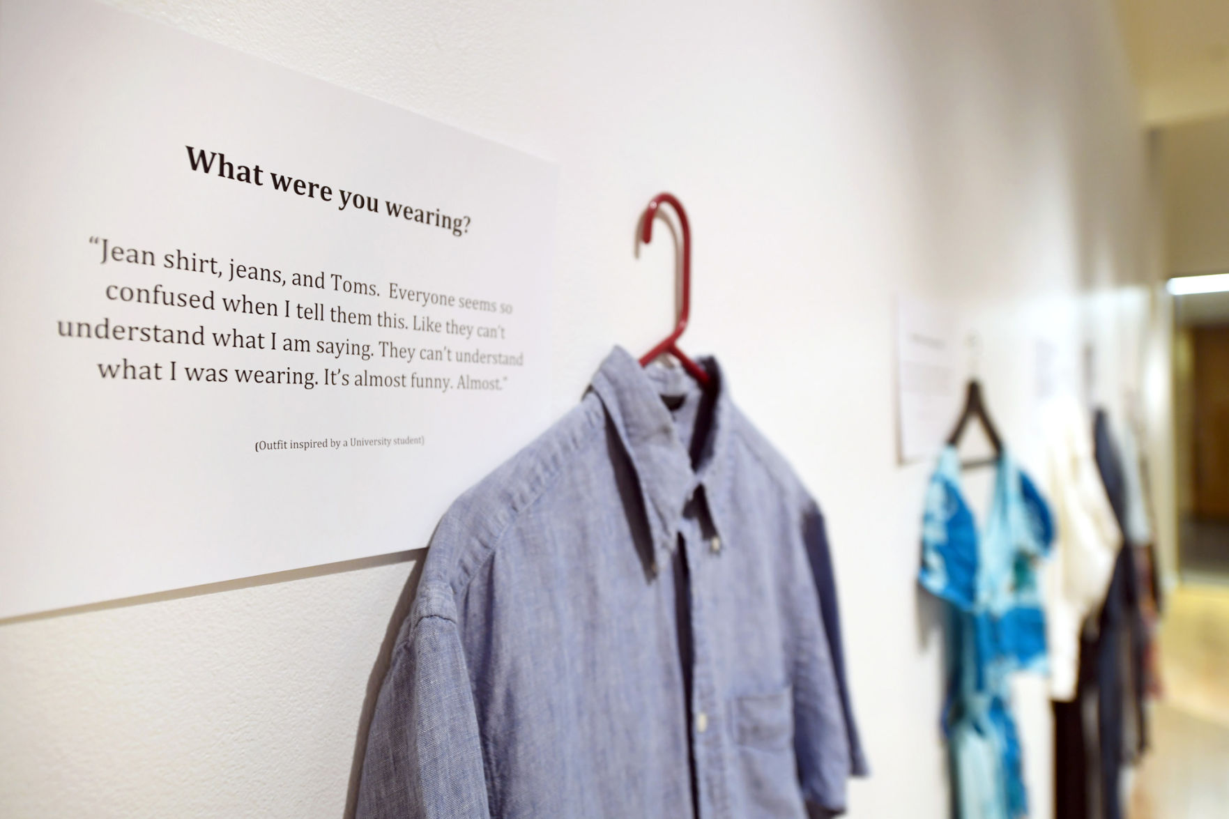 What Were You Wearing? exhibit